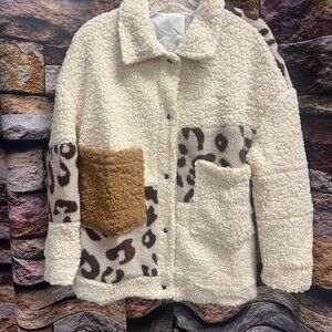 Fleece Sherpa Block Jacket
